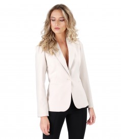 Office jacket made of elastic fabric