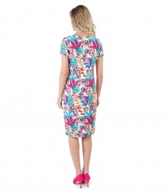 Viscose dress with floral print