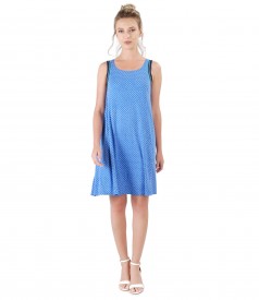 Jersey casual dress with elastic trim