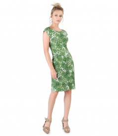 Jersey dress with floral print