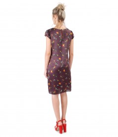 Silk dress with floral print