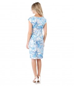 Jersey dress with floral print