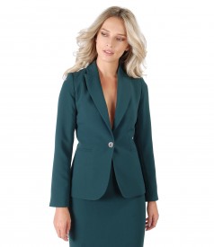 Office jacket made of elastic fabric