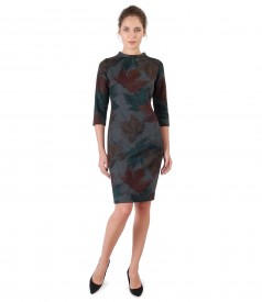 Midi dress made of elastic jersey