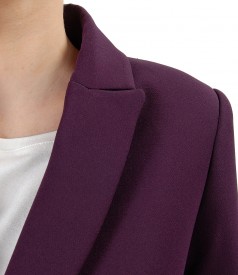 Office jacket with decorative zipper