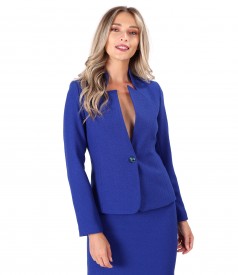 Office jacket made of elastic fabric