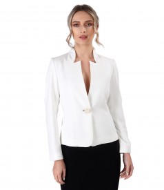 Office jacket made of elastic fabric