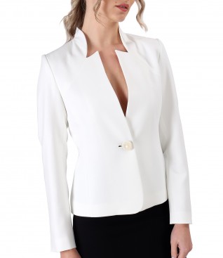 Office jacket made of elastic fabric