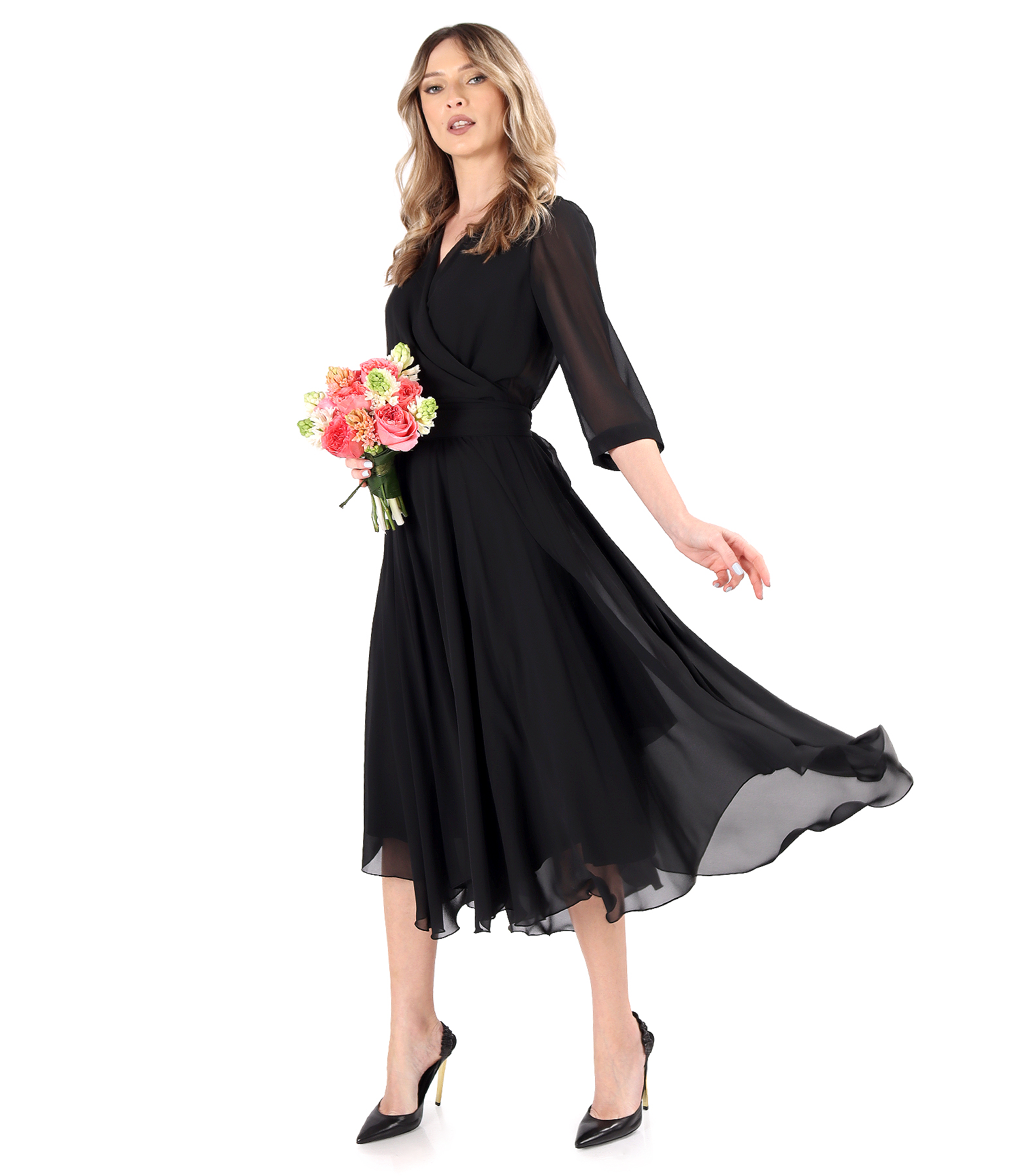 Voile elegant dress