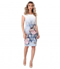 Elegant dress with floral motifs