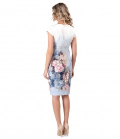 Elegant dress with floral motifs