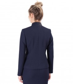 Office jacket made of elastic fabric