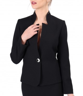 Office jacket made of elastic fabric