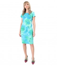 Casual dress made of elastic cotton jersey