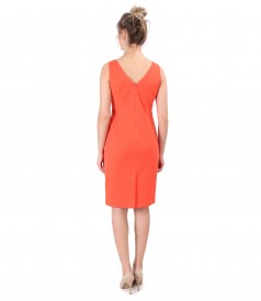 Midi dress made of textured cotton