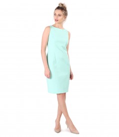 Midi dress made of textured cotton