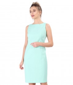 Midi dress made of textured cotton