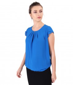 Elegant blouse with front folds