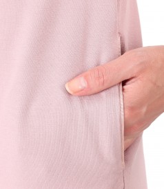 Viscose dress with side pockets