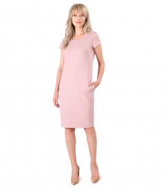 Viscose dress with side pockets