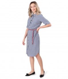 Shirt dress made of viscose