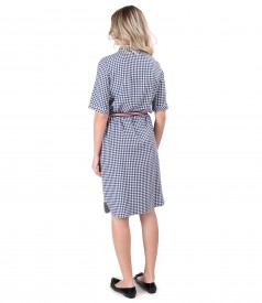 Shirt dress made of viscose