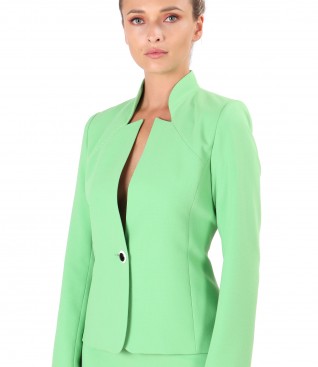 Office jacket made of elastic fabric