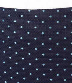 Office skirt made of printed cotton