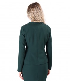 Office jacket made of elastic fabric with collar