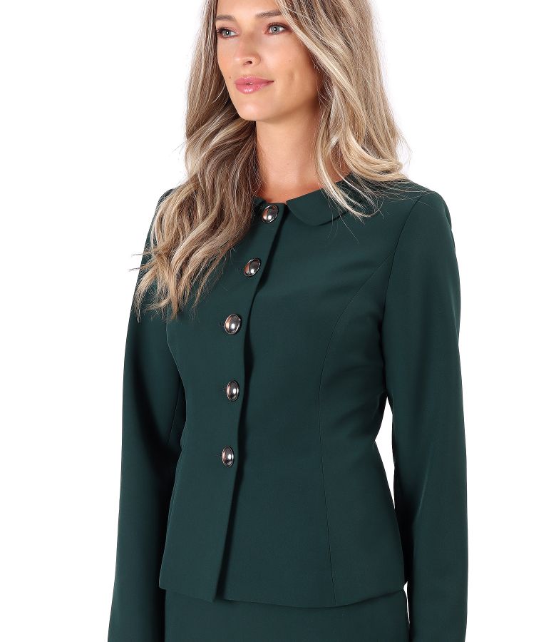 Office jacket made of elastic fabric with collar