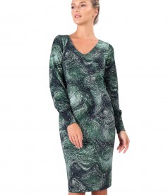 Midi dress made of thick elastic jersey