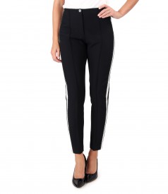 Ankle pants with white insert on the sides