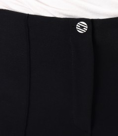 Ankle pants with white insert on the sides