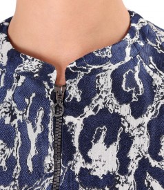 Elegant brocade jacket with metallic thread