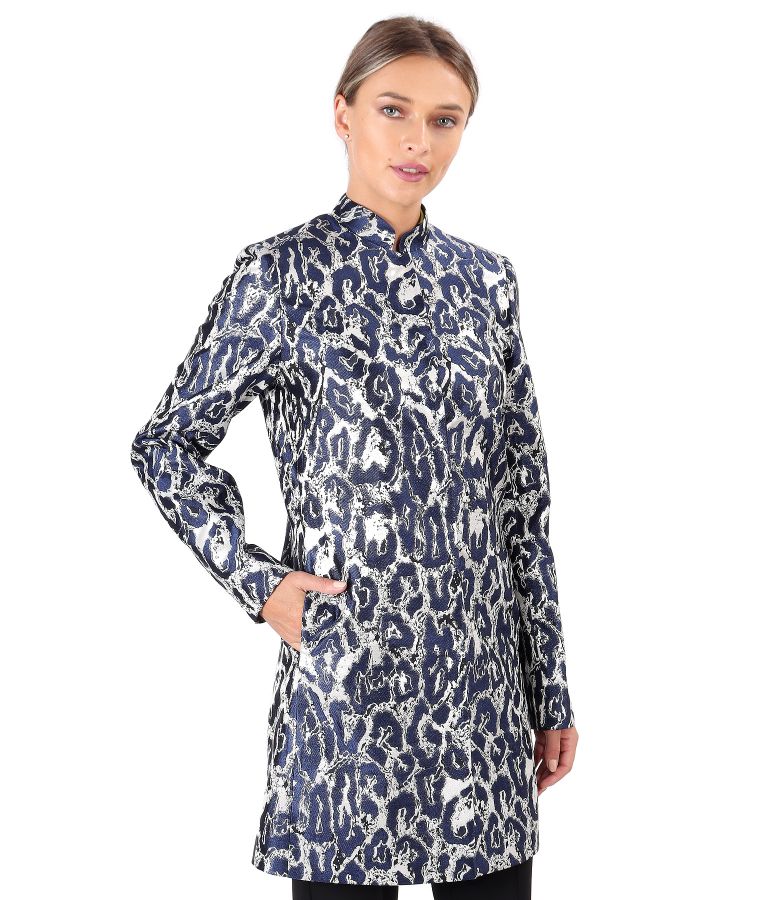 Brocade jacket with metallic thread