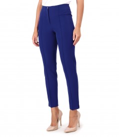 Ankle pants with stripe sewn on the face