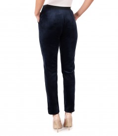 Elastic velvet pants