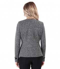 Office jacket with trimmings on the sleeves