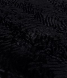 Elegant shawl made of ecological fur with astrakhan type structure