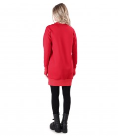 Sweatshirt dress made of thick cotton