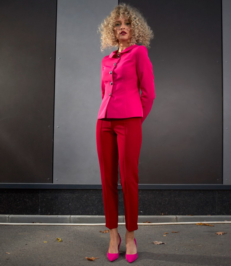 Office women suit with ankle pants and jacket
