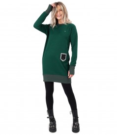 Sweatshirt dress made of thick cotton