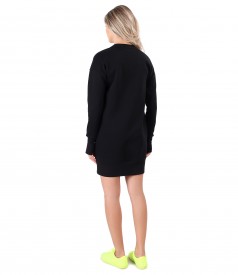 Sweatshirt dress made of thick cotton