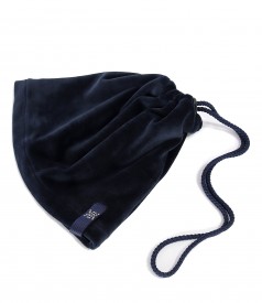 Neckband-cap made of soft elastic velvet