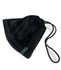 Neckband-cap made of soft elastic velvet