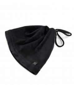 Neckband-cap made of soft elastic velvet