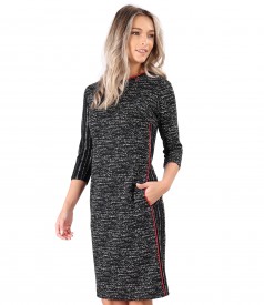 Midi dress made of thick elastic jersey