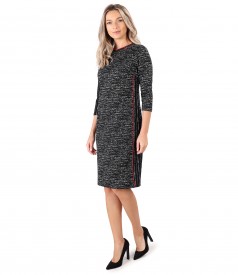 Midi dress made of thick elastic jersey