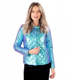 Elegant jacket made of waterproof quilted fabric
