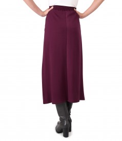 Casual skirt made of thick elastic jersey